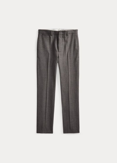 Men's Ralph Lauren Slim Wool Herringbone Trousers | 961274UCX